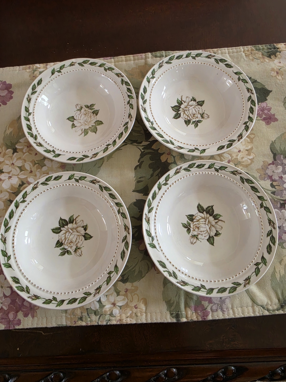 Cameo Rose/ Superior Hall Quality Fine China Fruit Bowls